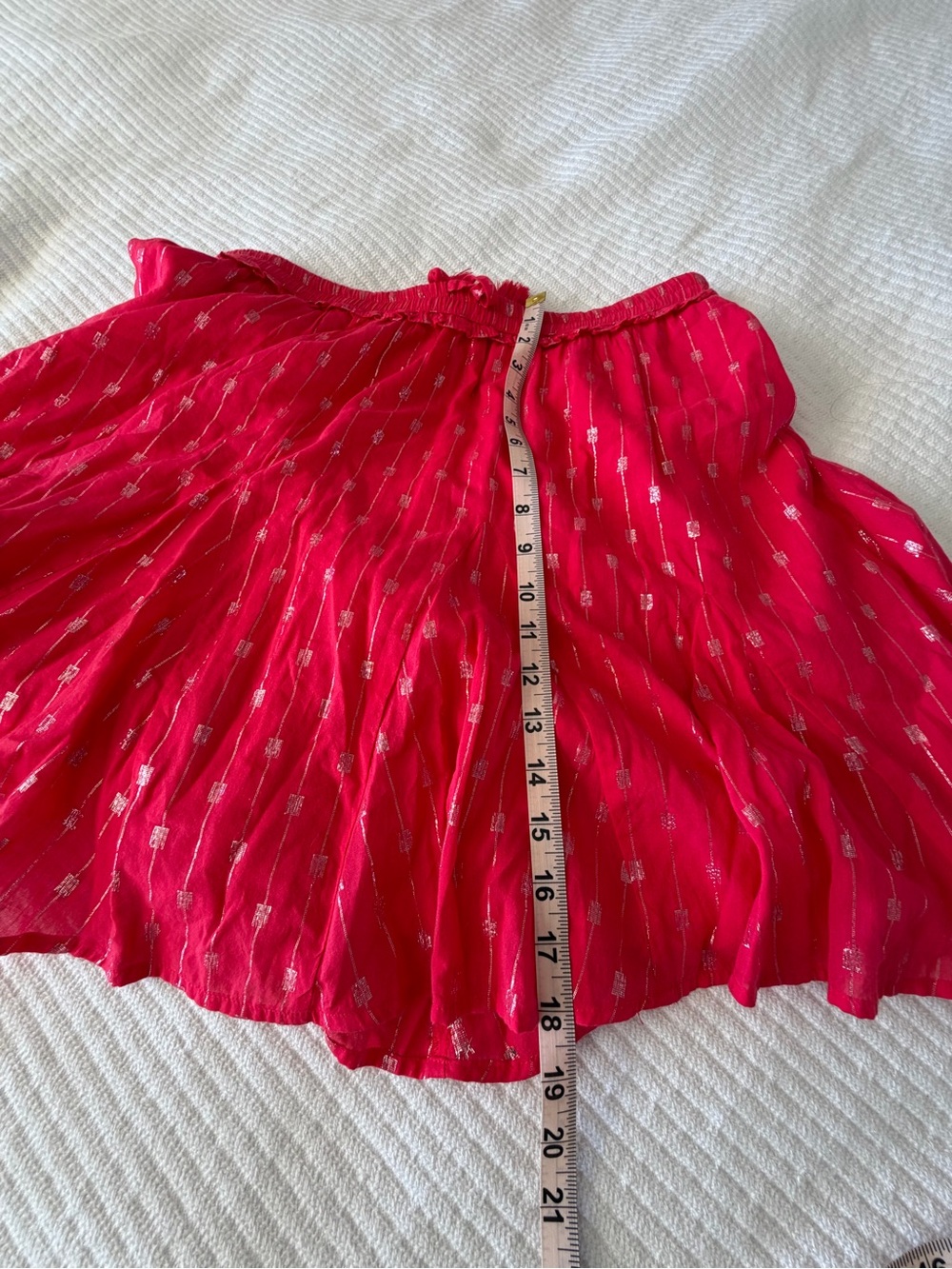 crown & ivy Bright Fuchsia Metallic-Accent Circle Skirt